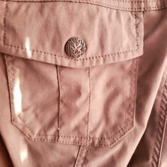 Prana Women's Grey/green Convertible Hiking Pants Size 8 - Picture 9 of 11